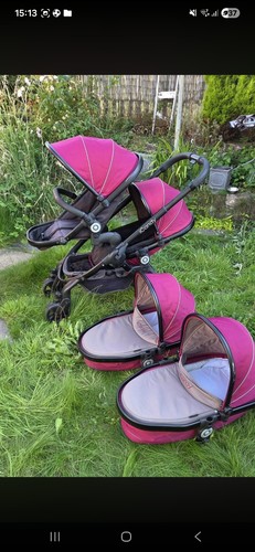 Icandy twins burgundy - icandy,