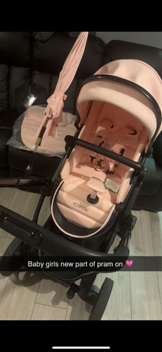 Icandy peach pink pram - 7,
